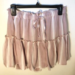 Light pink and white skort!